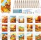 16 Set Pre-Drawn Canvas Painting Kit – 8x10 Inch with Easels & Brushes (Fall)